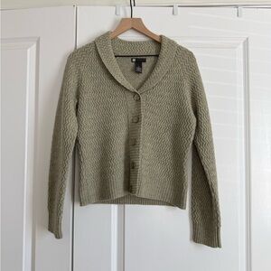Carole Little Sage Button-Up Cardigan